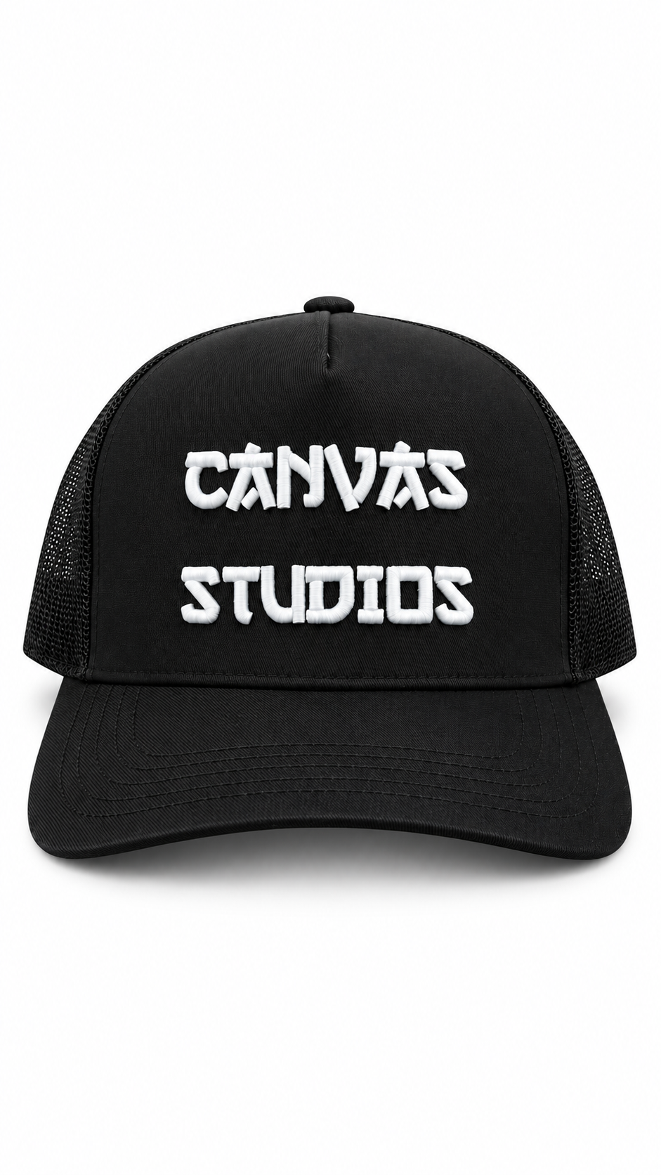 Canvas Studios Black Trucker Cap